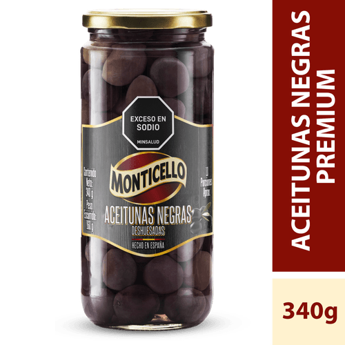 Aceitunas negras MONTICELLO