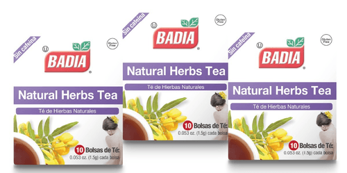 Té hierbas naturales BADIA 3x2